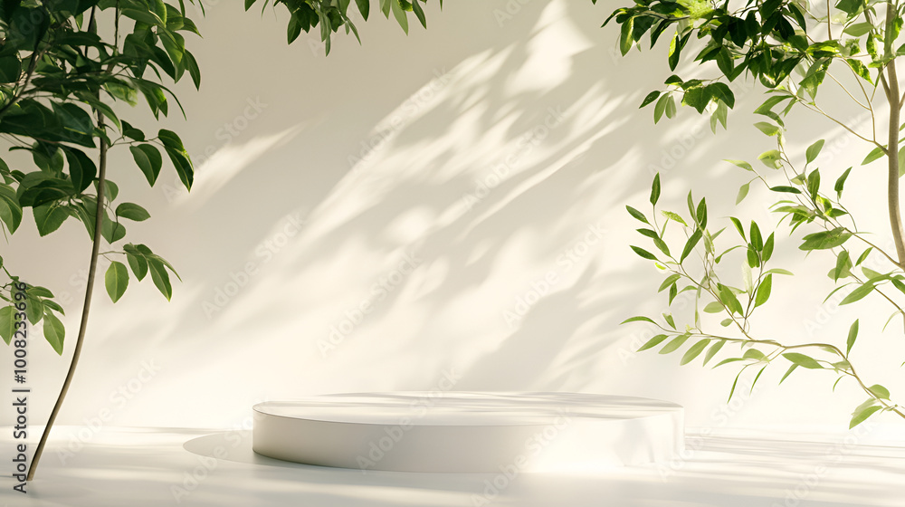 3d podium copy space product display cosmetic background tree and leaves,White podium stage or product presentation with palm leaves and white wall
3d podium copy space product display cosmetic background tree and leaves,White podium stage or product presentation with palm leaves and white wall