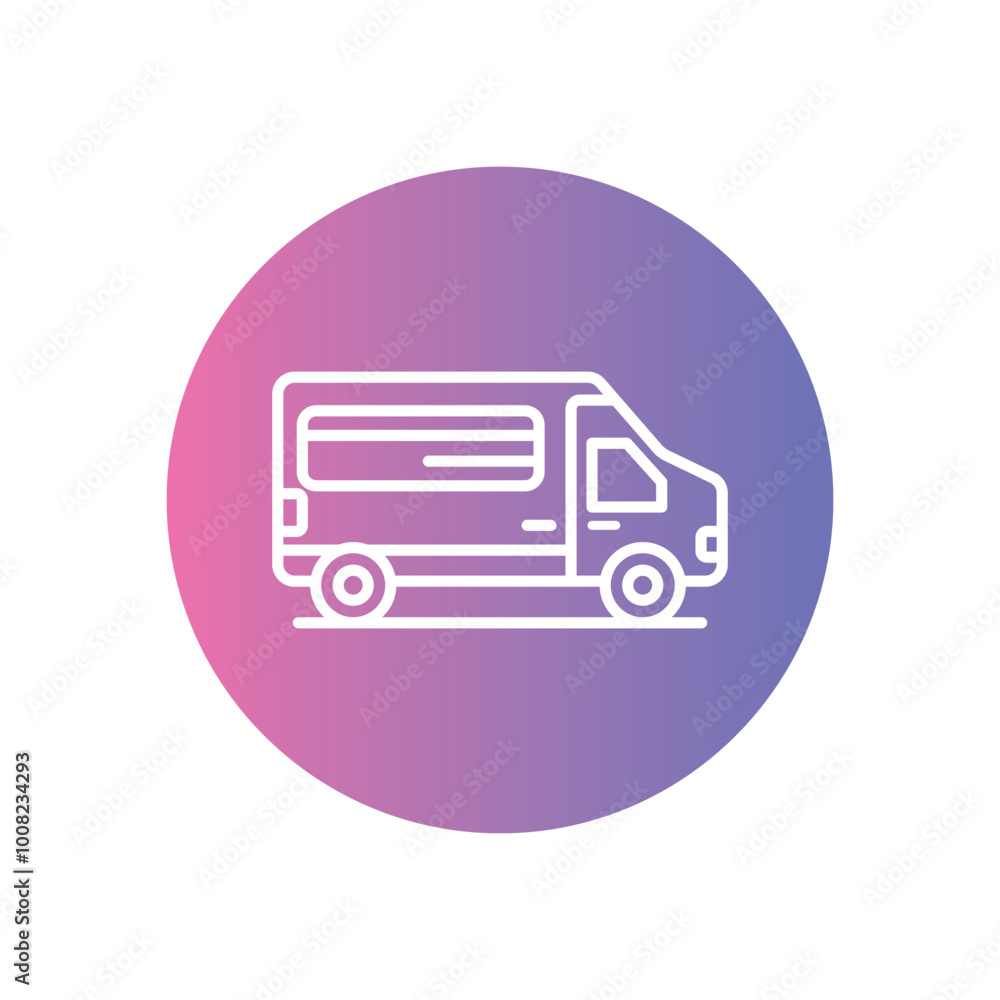 Van icon vector stock illustration Van icon vector stock illustration