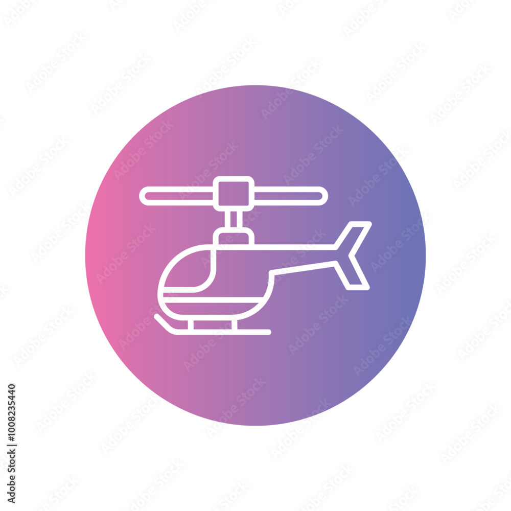 Helicopter icon vector stock illustration Helicopter icon vector stock illustration