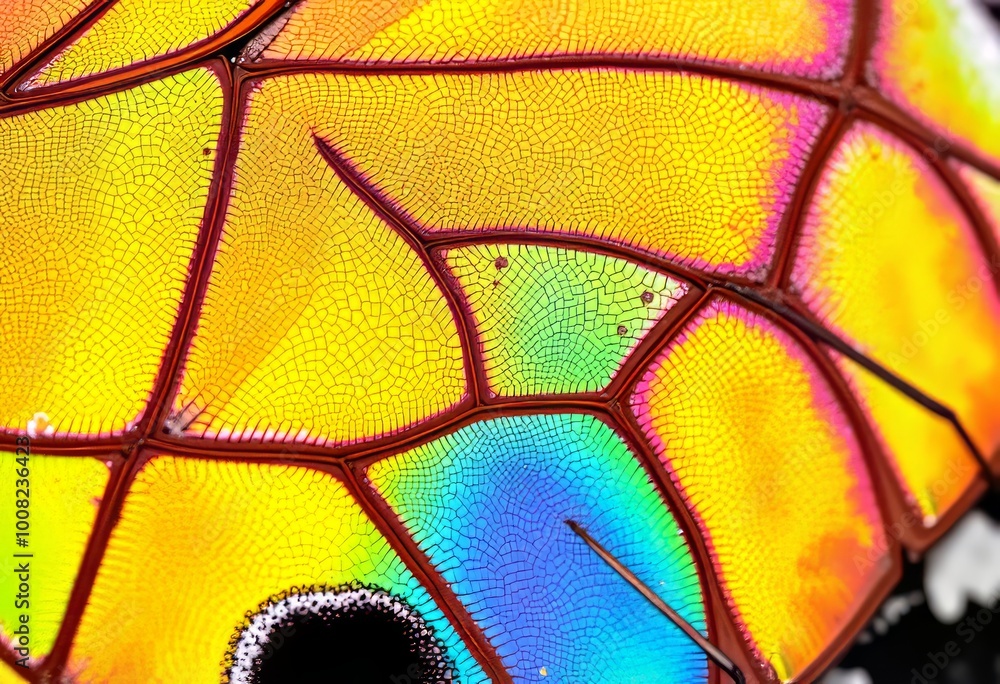 Butterfly Wing Scales The iridescent scales on the wing of a but Butterfly Wing Scales The iridescent scales on the wing of a but