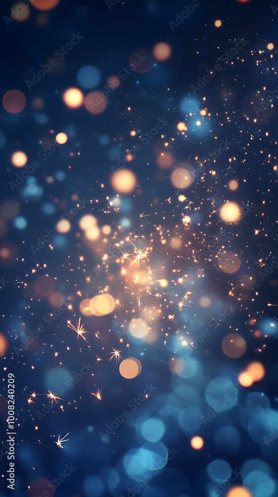 A vibrant display of glowing bokeh lights on a dark background. A vibrant display of glowing bokeh lights on a dark background.