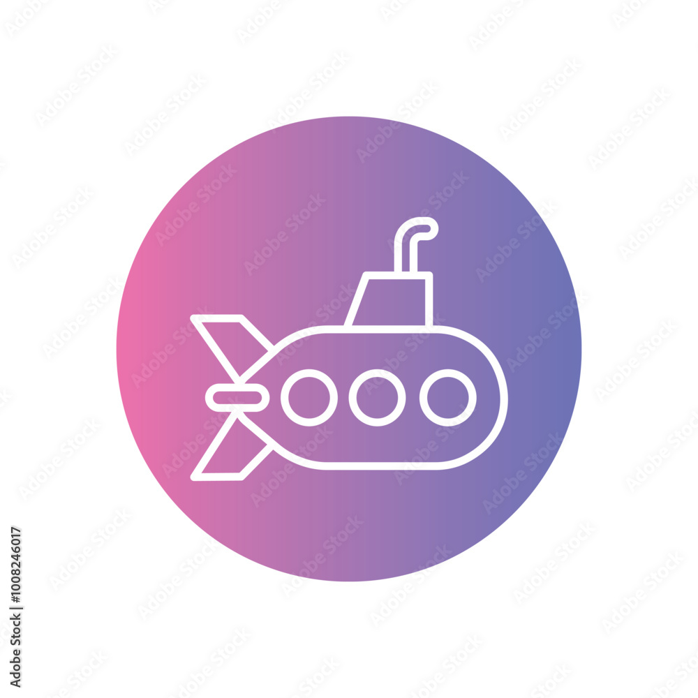 Submarine icon vector stock illustration Submarine icon vector stock illustration