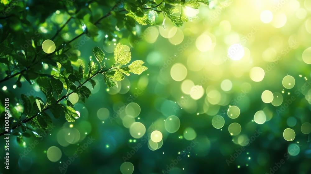 Graphic green bokeh Graphic green bokeh