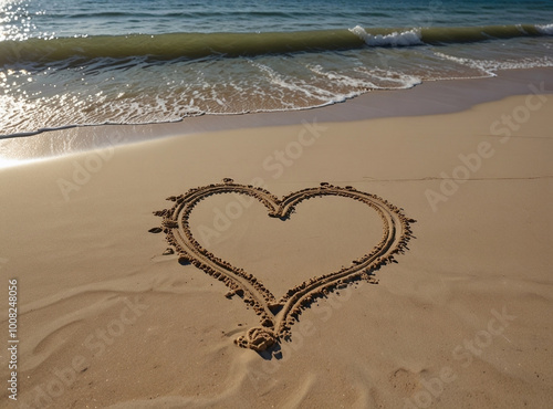 heart on the beach
