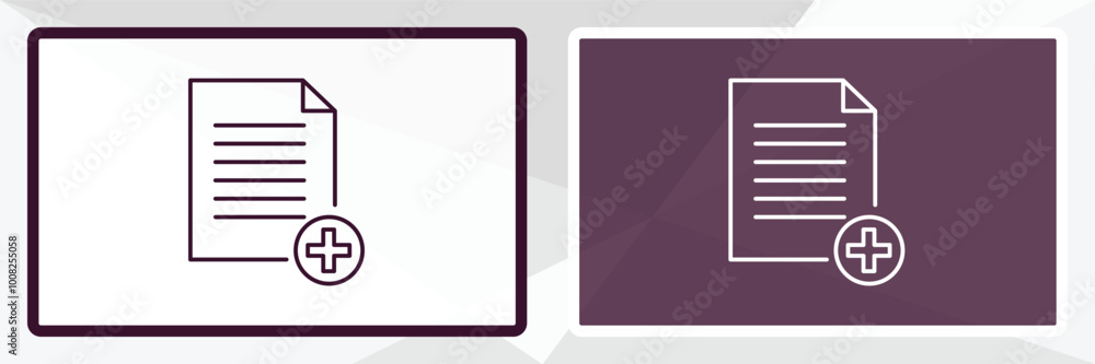 new document outline icon. Linear vector from education concept. Thin line white and black new document icon isolated on white and dark background new document outline icon. Linear vector from education concept. Thin line white and black new document icon isolated on white and dark background