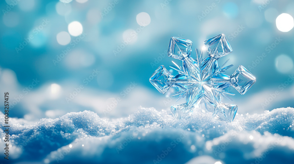 Extreme closeup of natural snowflake. Extreme closeup of natural snowflake.