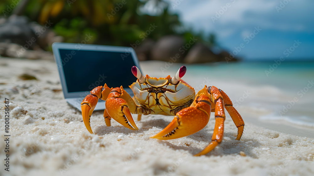 crab on the sand crab on the sand