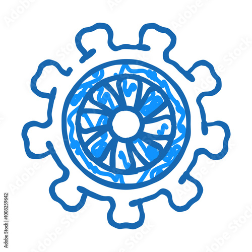 aircraft maintenance aeronautical engineer doodle icon sketch vector. aircraft maintenance aeronautical engineer sign. isolated symbol illustration