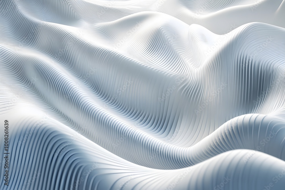 Abstract wavy texture in soft white tones. Abstract wavy texture in soft white tones.