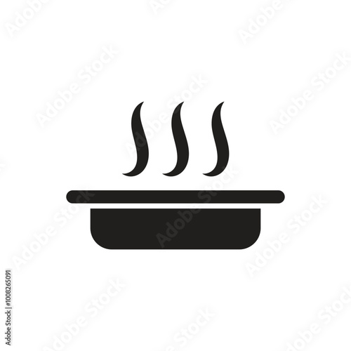 Soup icon logo design template isolated illustration