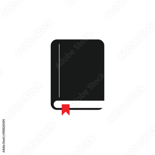 Book icon logo design template isolated illustration