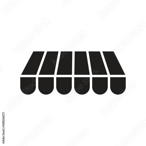Restaurant roof icon logo design template isolated illustration