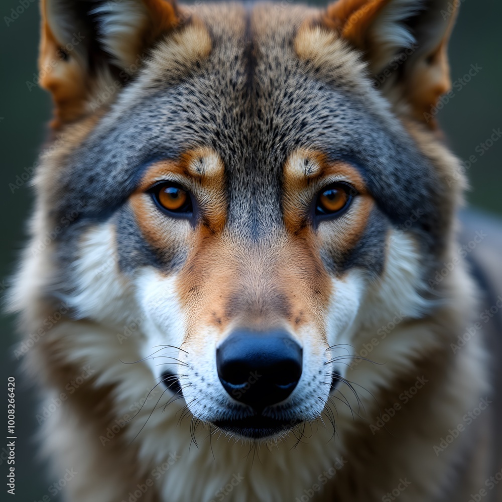 grey wolf closeup stock photo grey wolf closeup stock photo