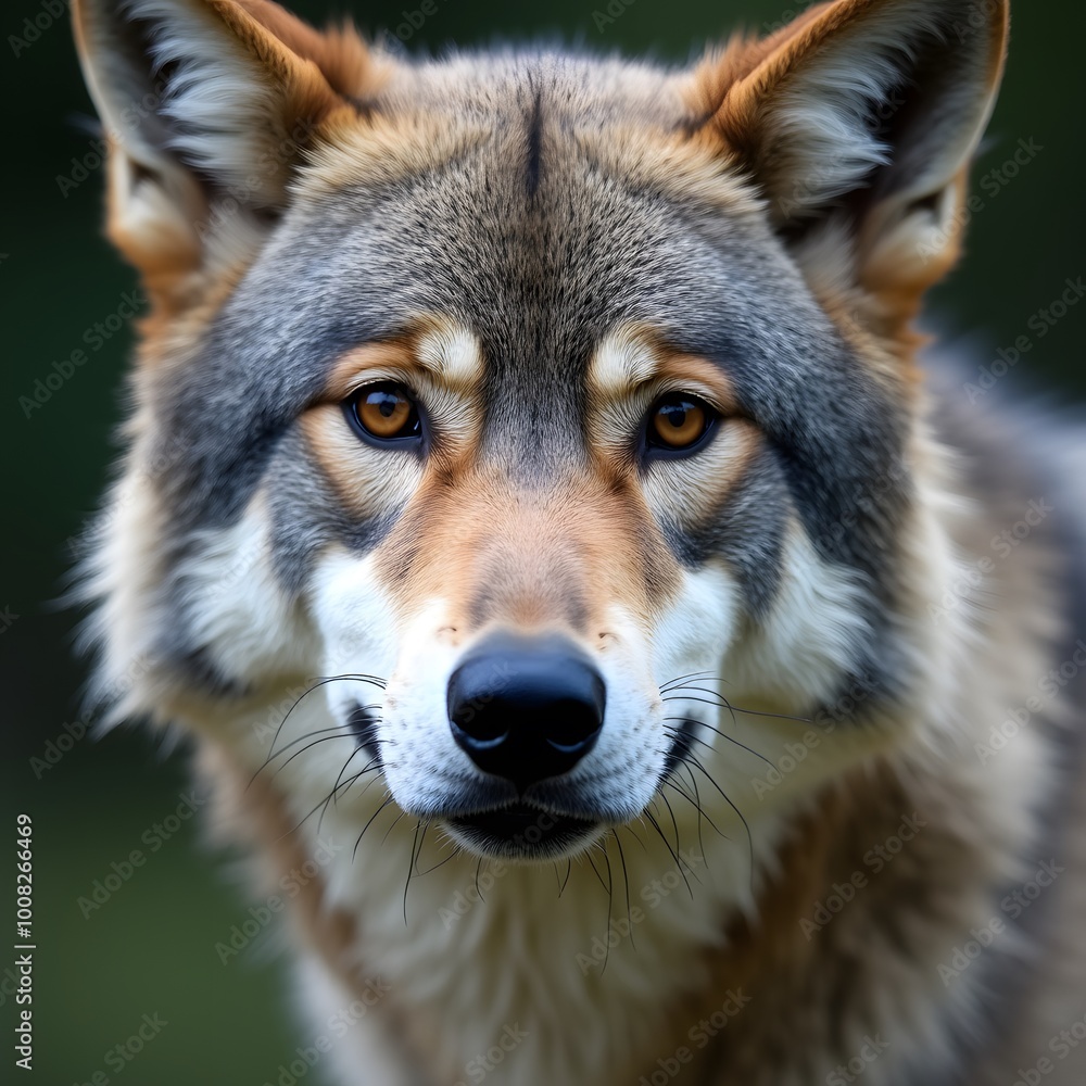 grey wolf closeup stock photo grey wolf closeup stock photo