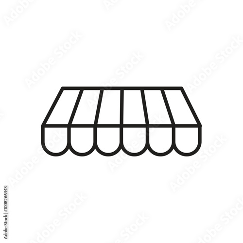 Restaurant roof icon logo design template isolated illustration