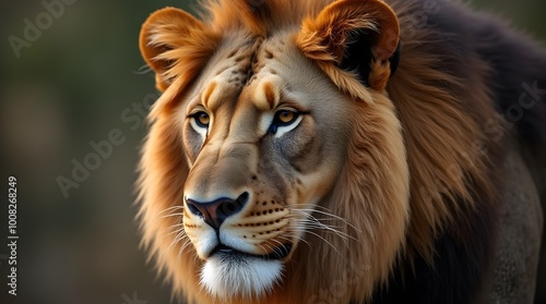 portrait of a lion