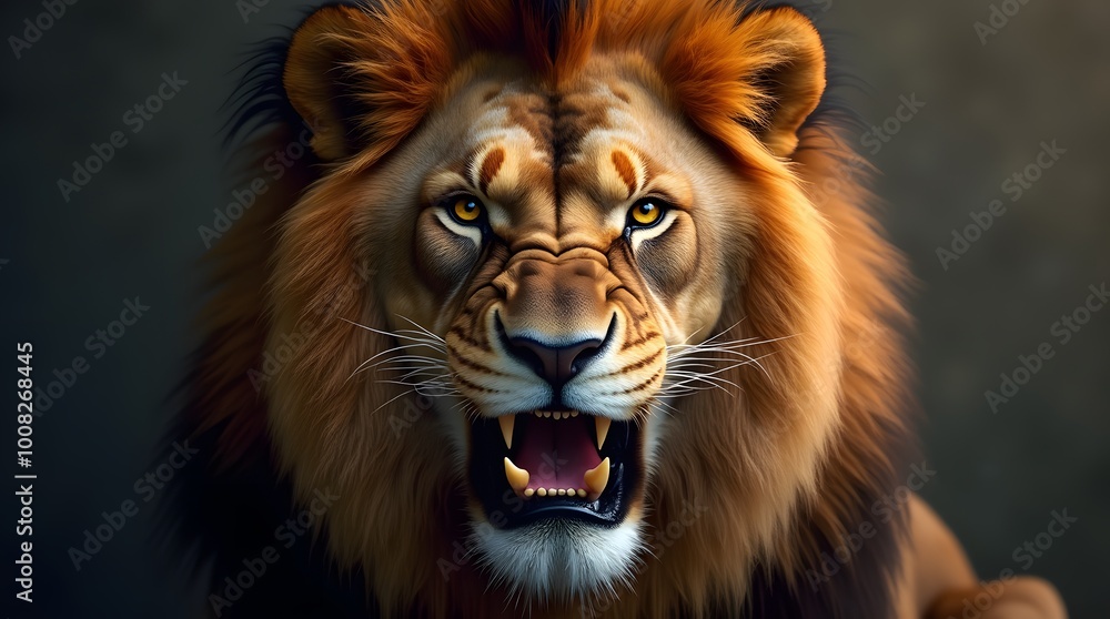 Naklejka premium portrait of a lion