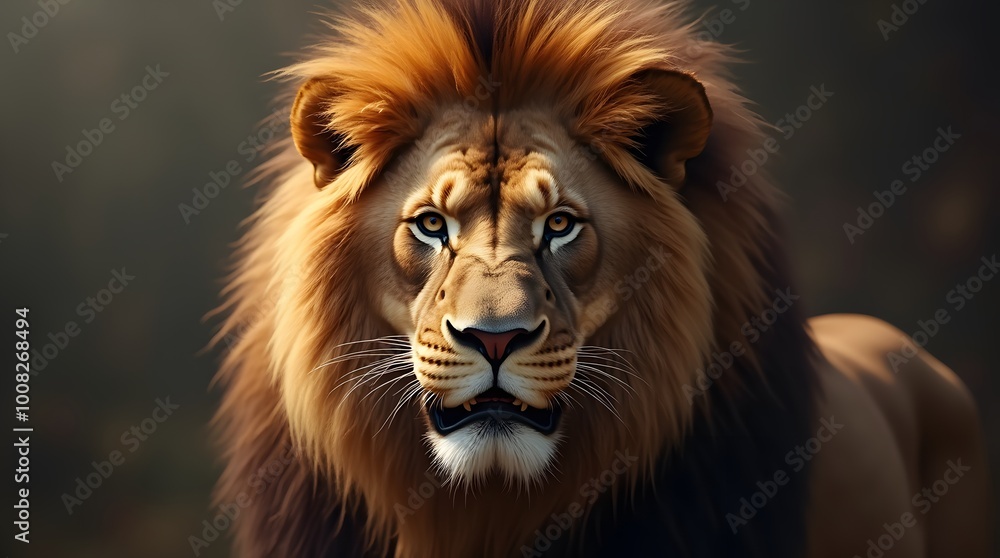 portrait of a lion portrait of a lion