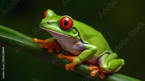 red eyed tree frog photo