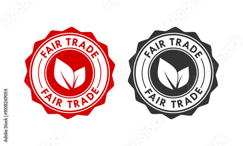 Fair trade design logo template illustration