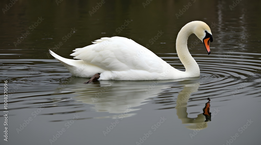 swan on water swan on water