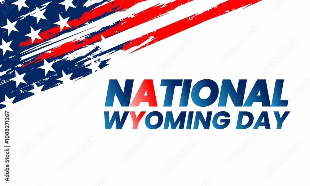 National wyoming day text , Vektor background banner . National wyoming day text , Vektor background banner .