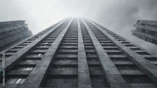 Dystopian Brutalism Skyscraper Architecture - Building dystopian brutalism design