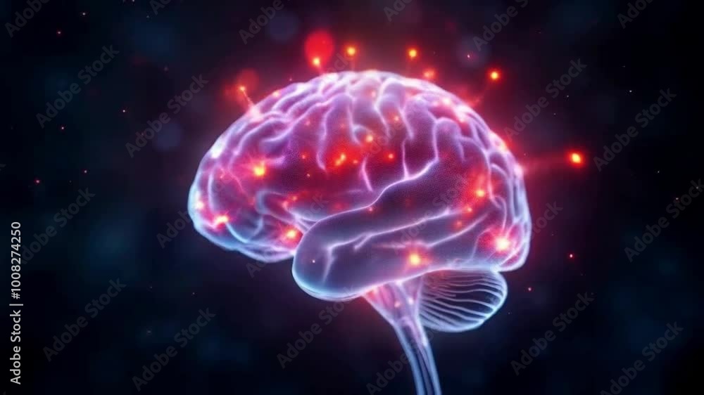 Human Brain Animation Effect Human Brain Animation Effect