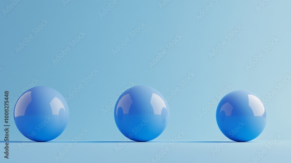 Three blue spheres of different sizes are shown, representing balance and fairness. Three blue spheres of different sizes are shown, representing balance and fairness.