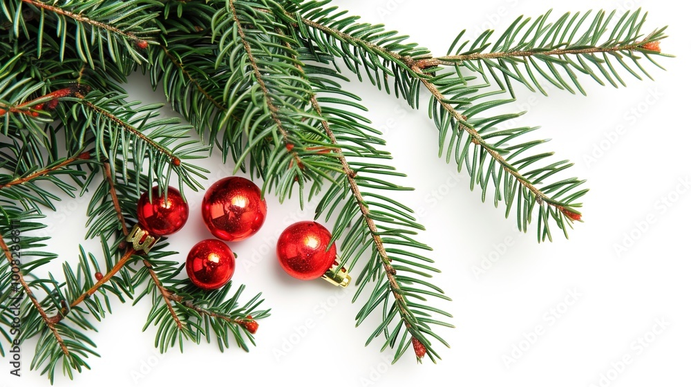 christmas background with christmas branches and decorations christmas background with christmas branches and decorations