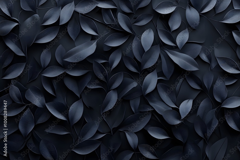 A dark, textured background featuring overlapping leaves. A dark, textured background featuring overlapping leaves.
