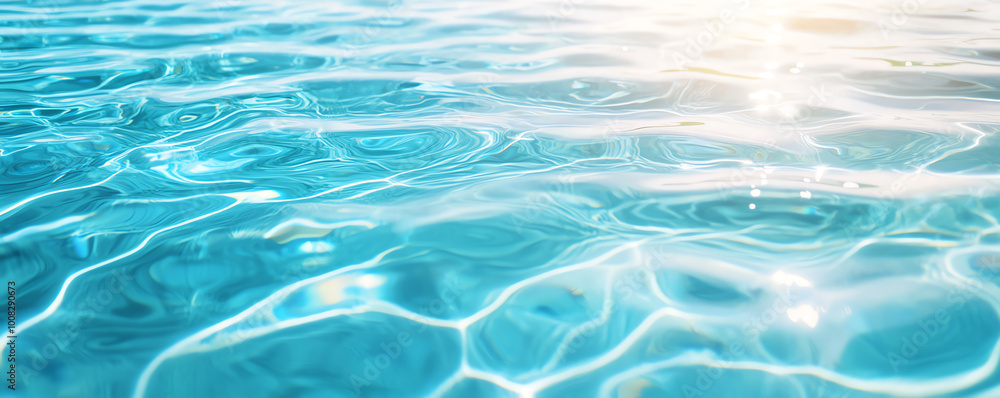 Crystal clear water surface with gentle waves and reflections. Crystal clear water surface with gentle waves and reflections.