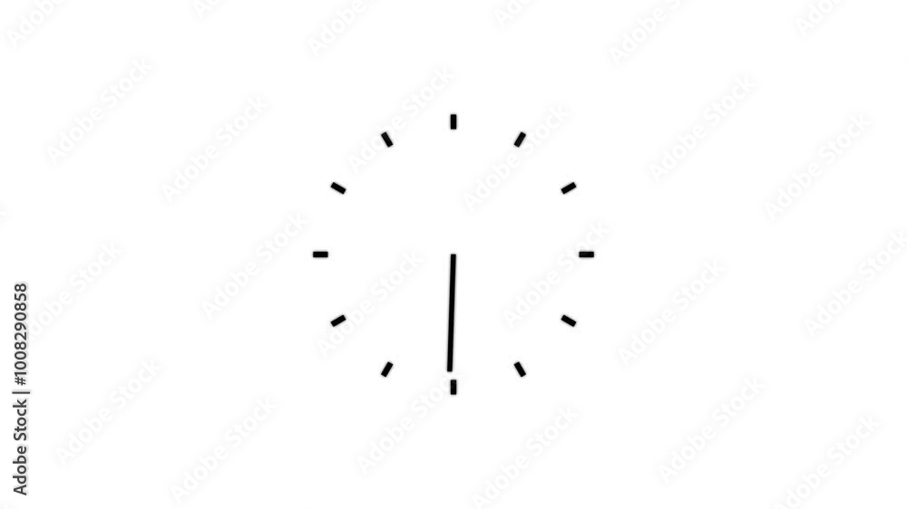 Smart clock icon on white background. Smart clock icon on white background.