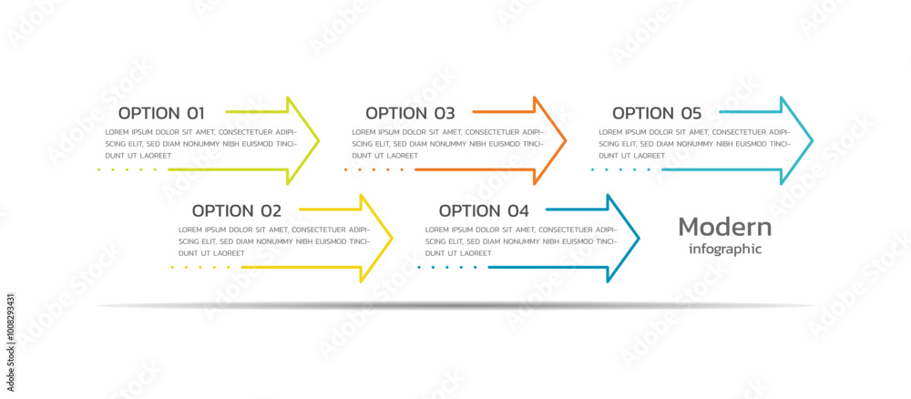 Presentation modern infographics business template design Presentation modern infographics business template design