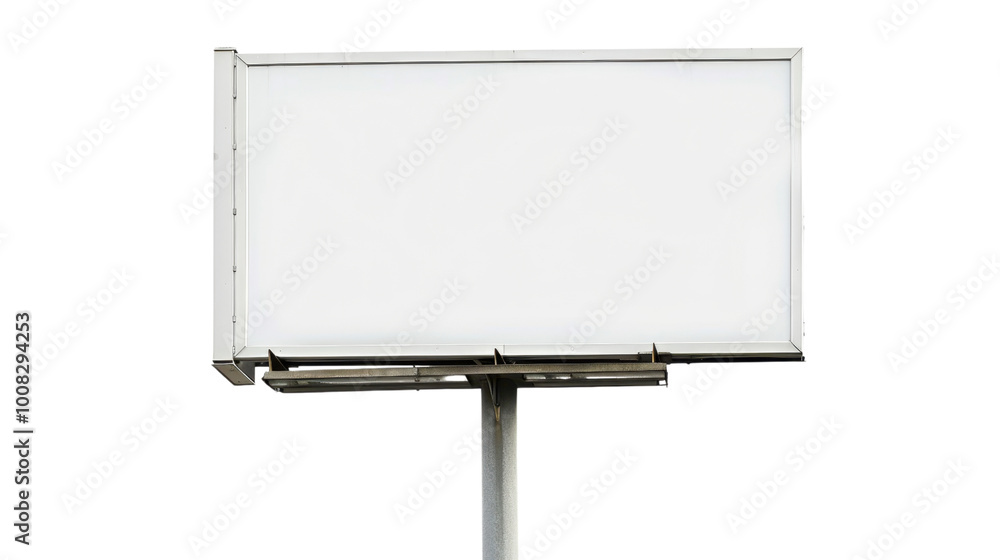 Blank billboard on white background Blank billboard on white background