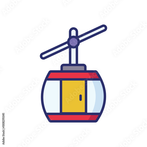 Gondola icon vector stock illustration