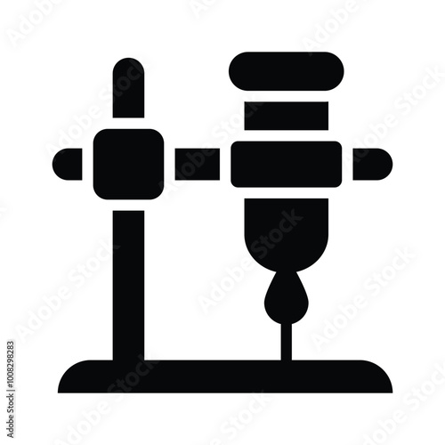 Laboratory apparatus set up for performing scientific experiments and tests