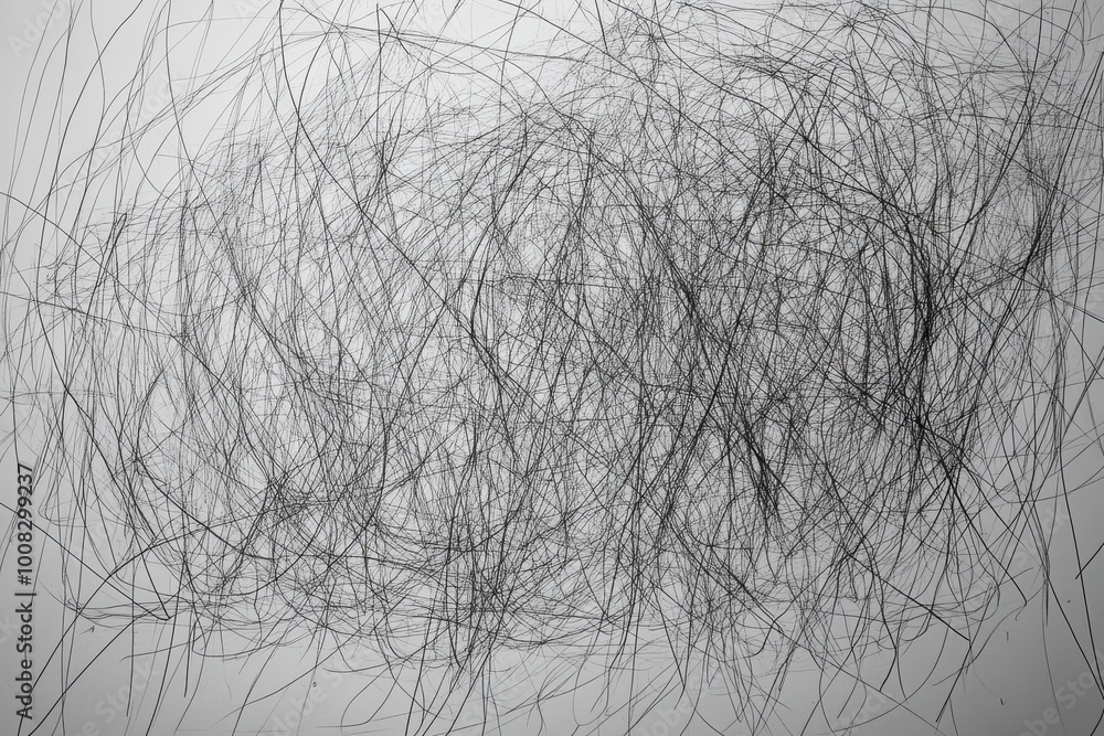 Abstract black scribble lines on white background Abstract black scribble lines on white background