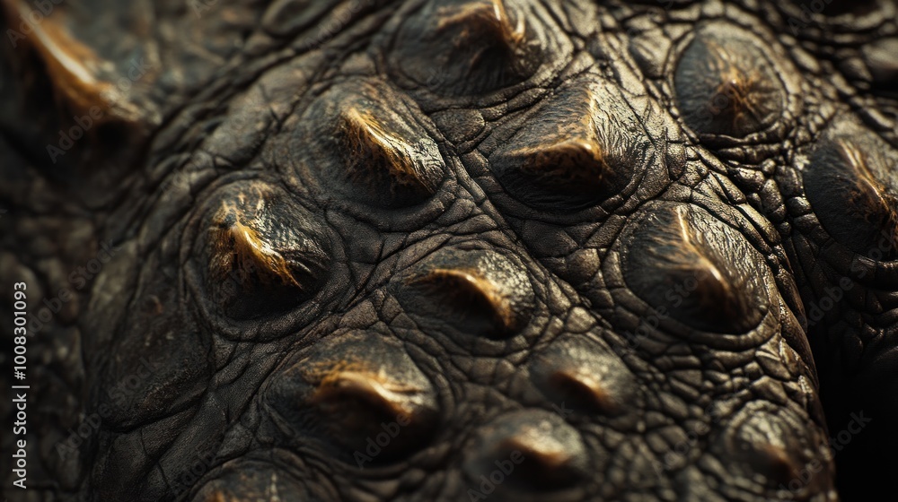 Close-up texture of alligator skin with scales and pattern. Close-up texture of alligator skin with scales and pattern.