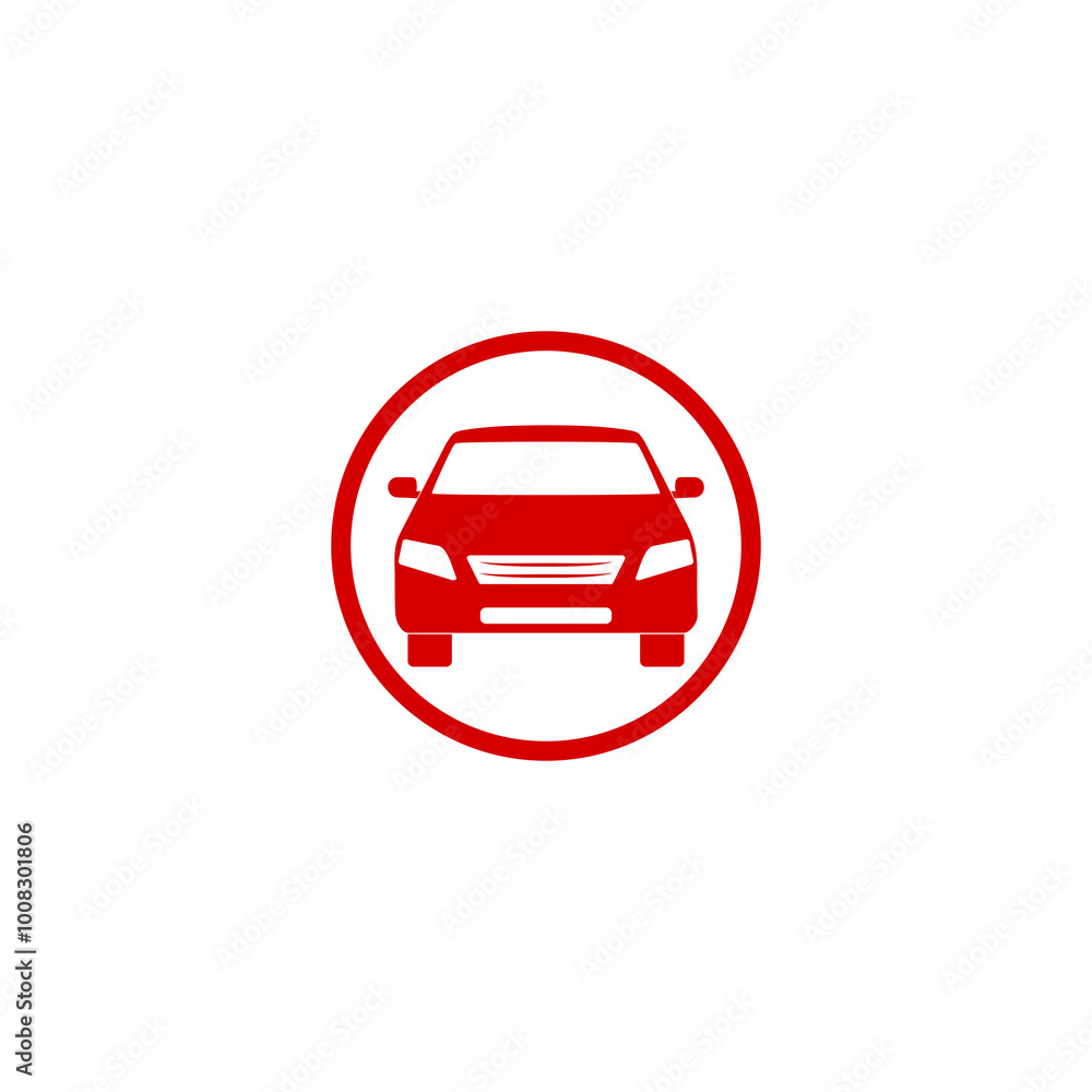 Car circle icon isolated on transparent background Car circle icon isolated on transparent background