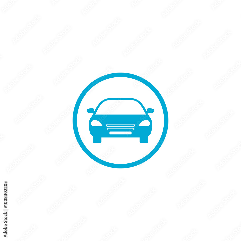 Car circle icon isolated on transparent background Car circle icon isolated on transparent background
