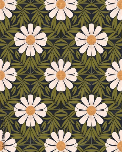 Wallpaper Mural Seamless Floral Pattern Design for Textile and Wallpaper Usage Torontodigital.ca
