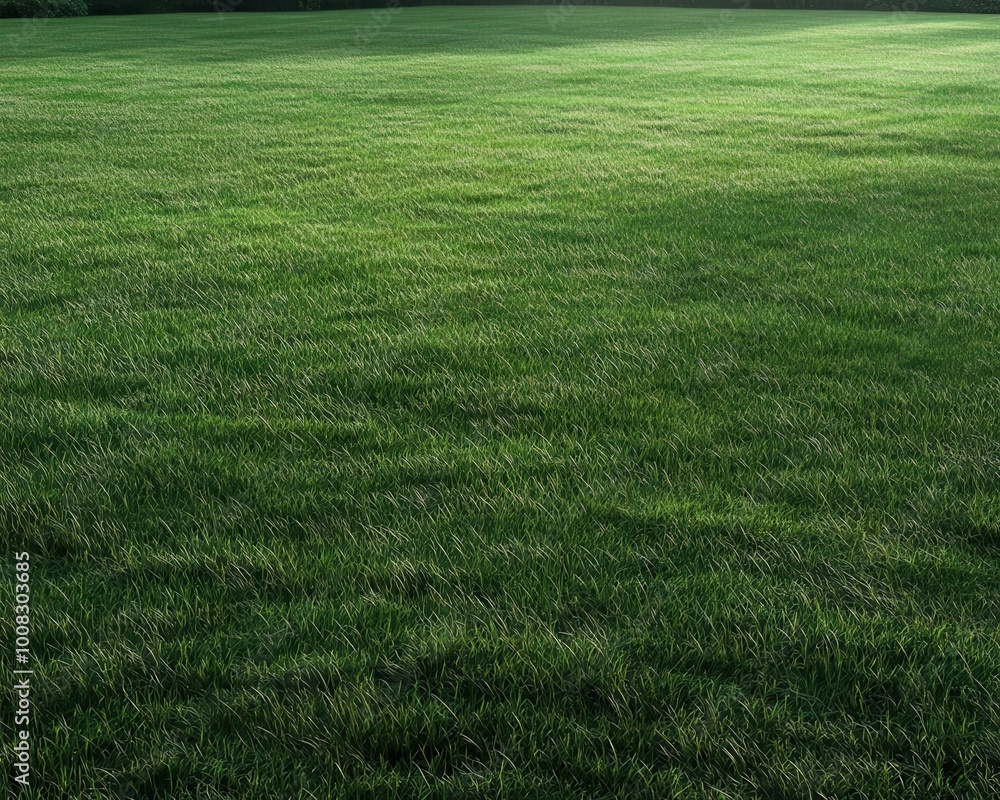 Fresh spring green grass flat design, top view, nature renewal theme, 3D render, Triadic color scheme Fresh spring green grass flat design, top view, nature renewal theme, 3D render, Triadic color scheme