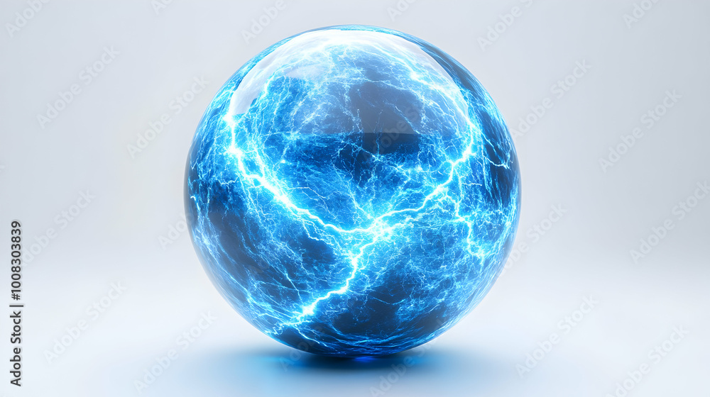 3D Rendering - Blue Electric Egg 3D Rendering - Blue Electric Egg