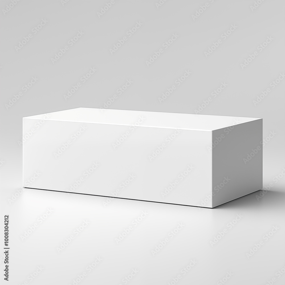 White paper box on white background White paper box on white background