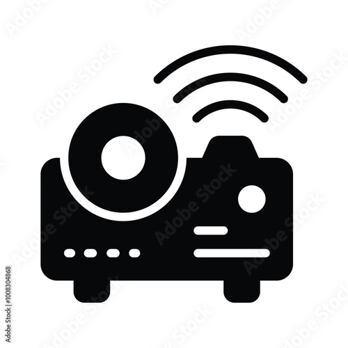 Take a look at this creatively crafted projector icon in modern style