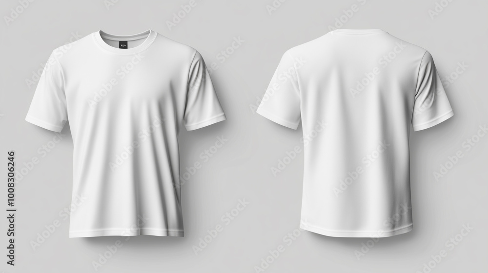 T-shirt mockup. White blank t-shirt front and back views. male clothes wearing clear attractive apparel tshirt models template | Generative AI
T-shirt mockup. White blank t-shirt front and back views. male clothes wearing clear attractive apparel tshirt models template | Generative AI