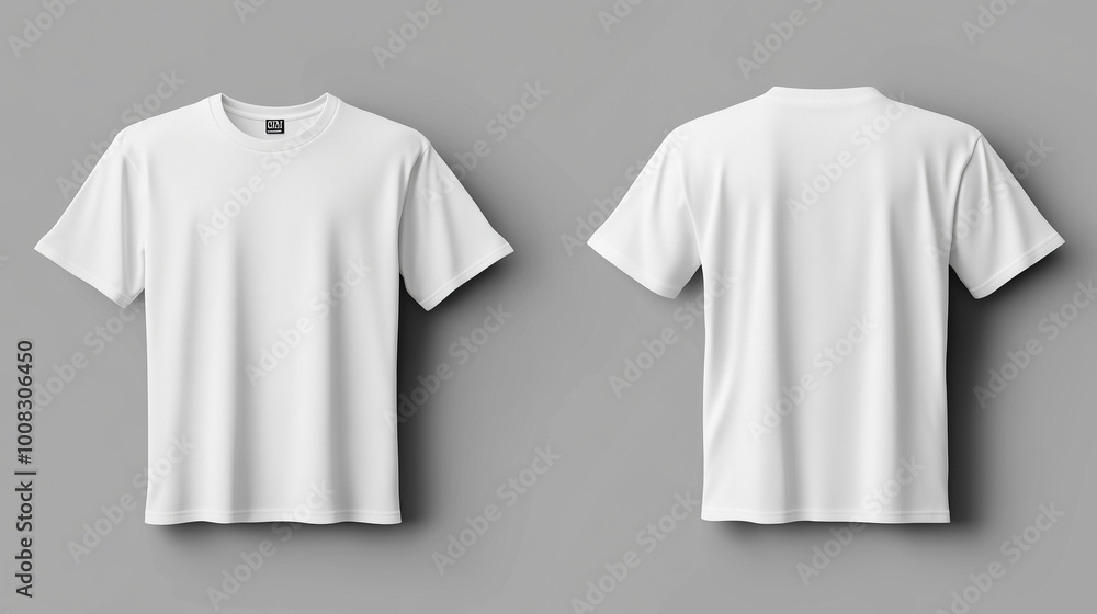 T-shirt mockup. White blank t-shirt front and back views. male clothes wearing clear attractive apparel tshirt models template | Generative AI
T-shirt mockup. White blank t-shirt front and back views. male clothes wearing clear attractive apparel tshirt models template | Generative AI