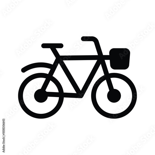 A traditional bicycle for personal transport and exercise