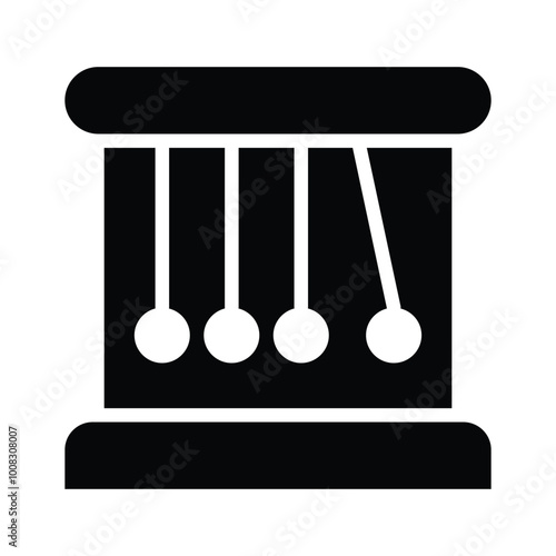 A Newton�s cradle demonstrating principles of physics and motion